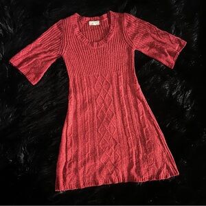 Red Sweater Dress